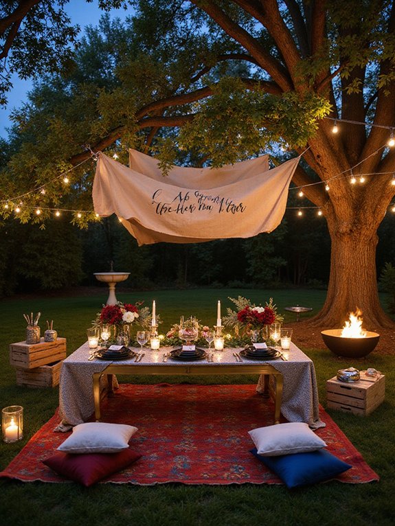 festive outdoor party decorations