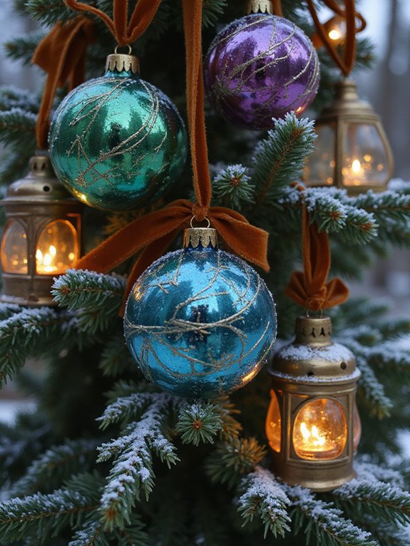 festive outdoor tree decorations