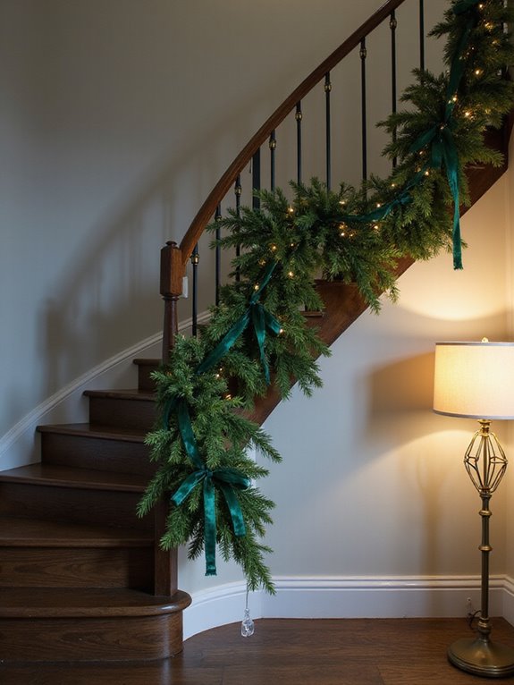 festive staircase decorating tips