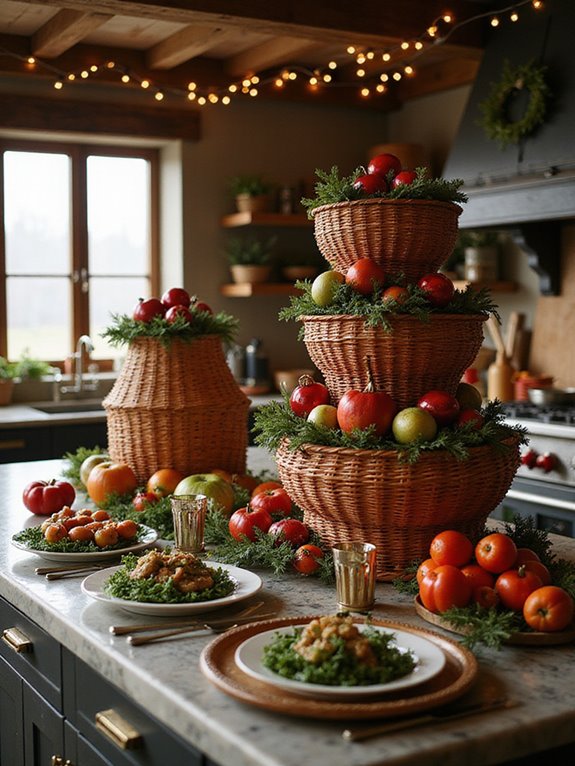 festive storage basket transformation