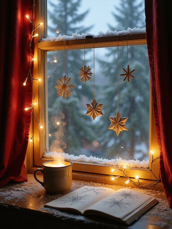 festive window decorating inspiration