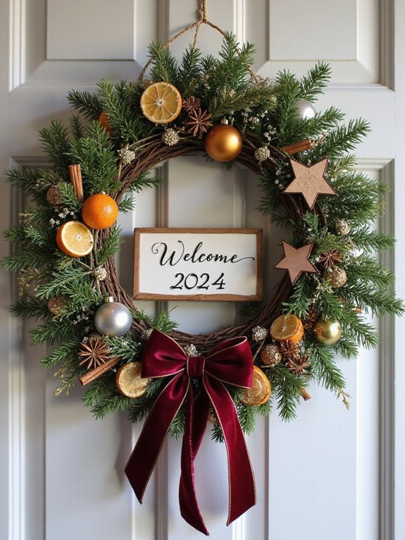 festive wreaths for celebration