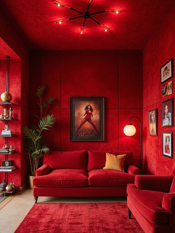 fierce glamour with red