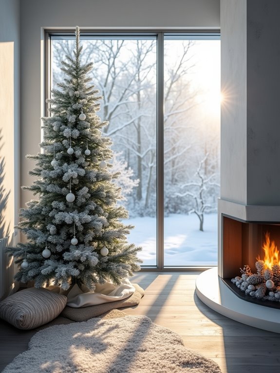 frosted branches winter decor