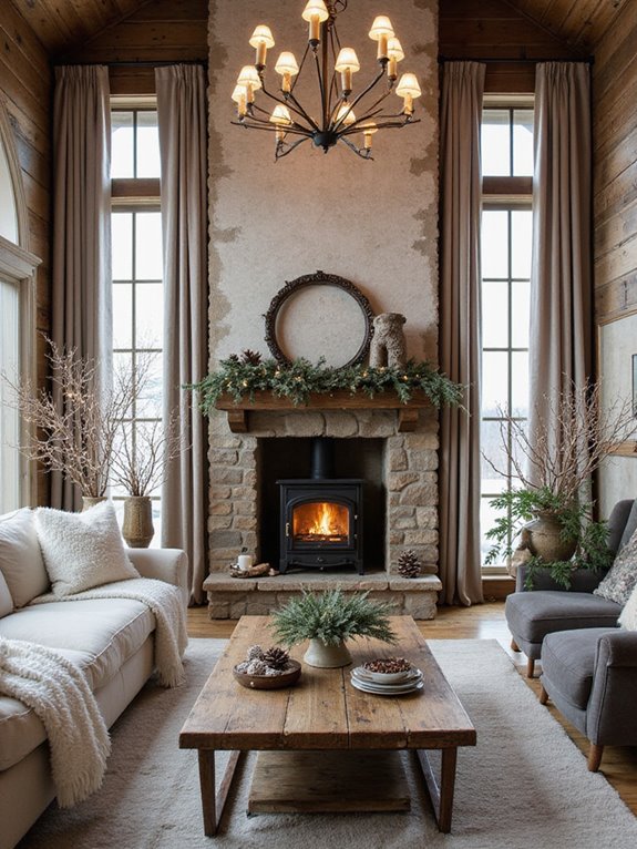 frosted glass winter accent