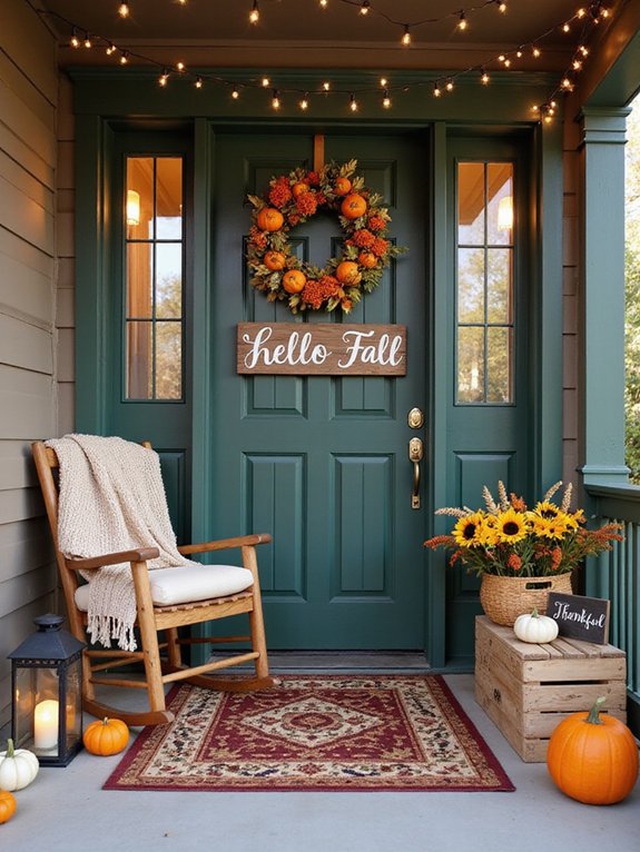 fun fall porch decor