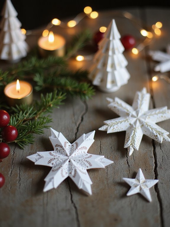 gather holiday crafting supplies