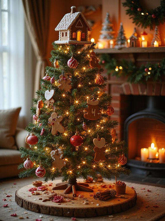 gingerbread christmas tree creation