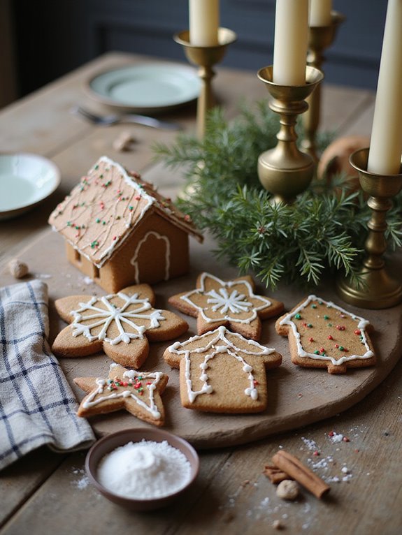 gingerbread cookies with icing