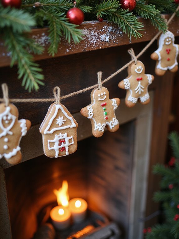 gingerbread garland diy project