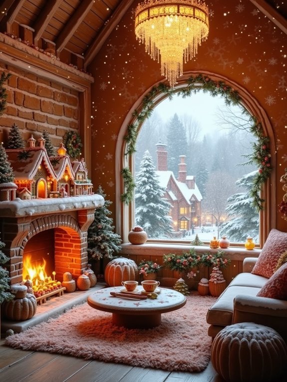 gingerbread themed holiday decorations