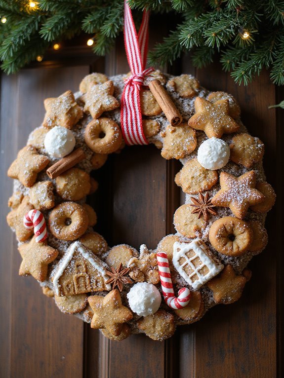 gingerbread wreath holiday decor