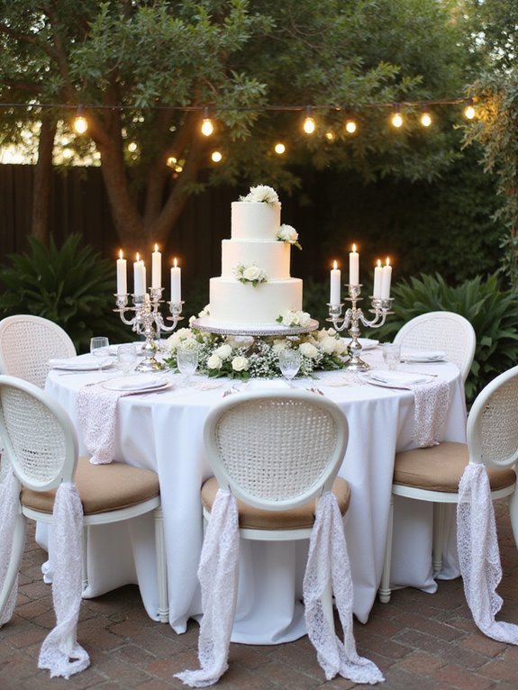 gingham print party decor