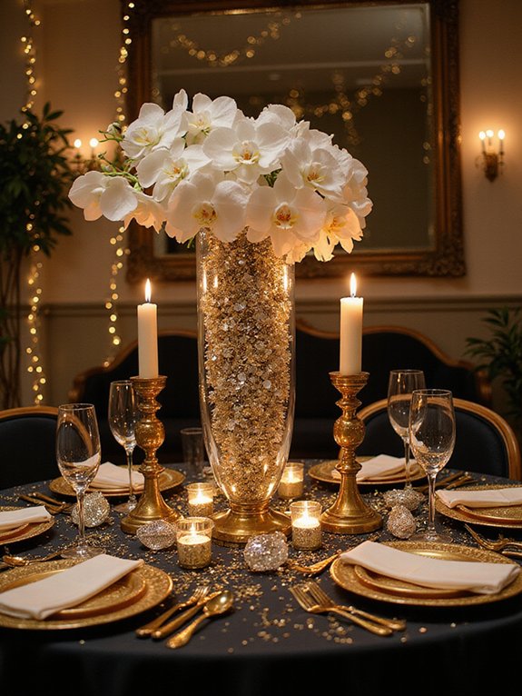 glamorous centerpiece theme ideas