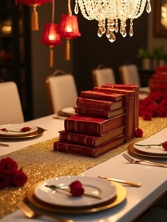 glamorous gold sequin runner