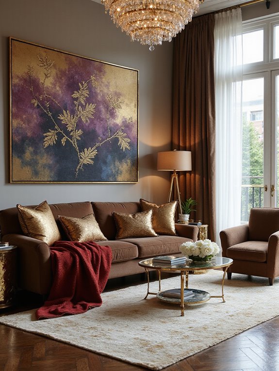 glamorous gold textiles transformation