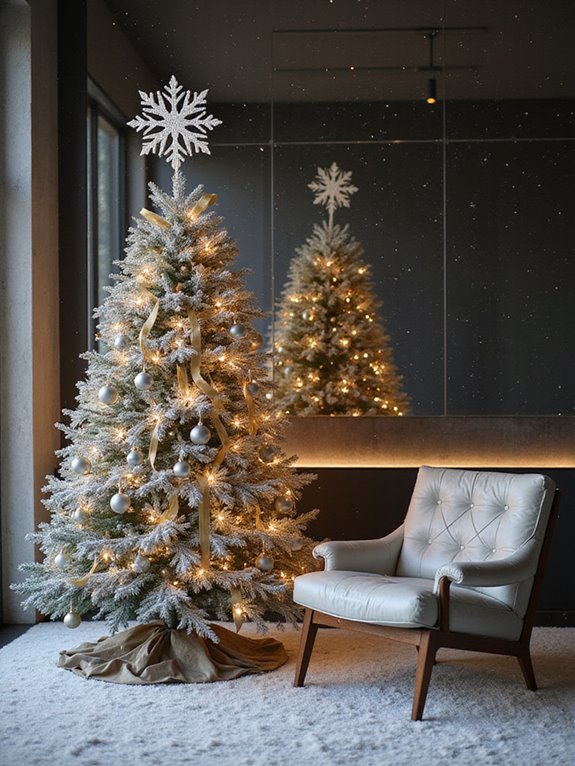 glistening winter wonderland tree