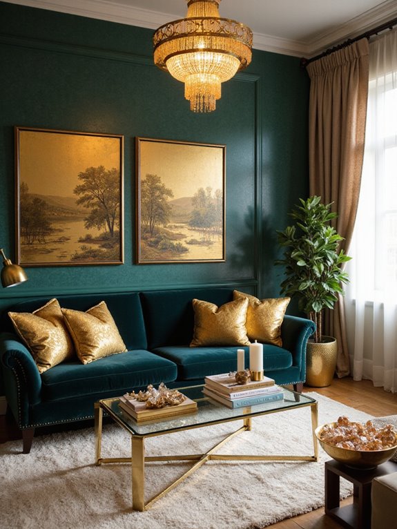 gold decor focal point