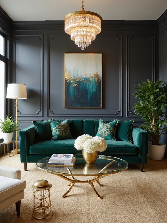 gold enhances color palettes