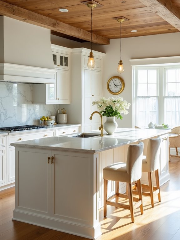 gold handled kitchen stools