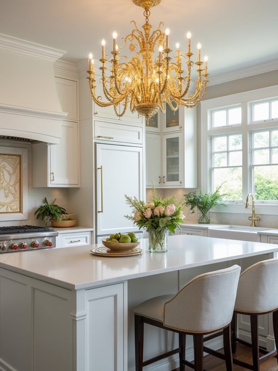 gold pendant light elegance