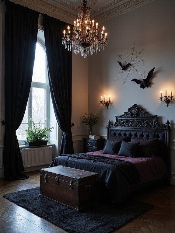 gothic cozy curtain transformation