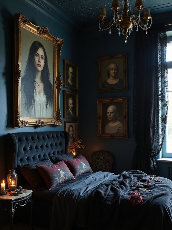 gothic creepy art gallery