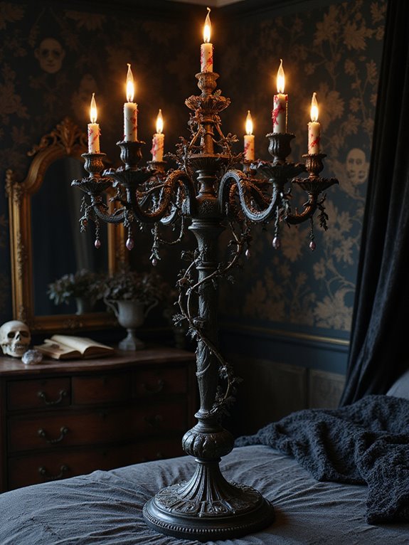 gothic elegance with candelabra