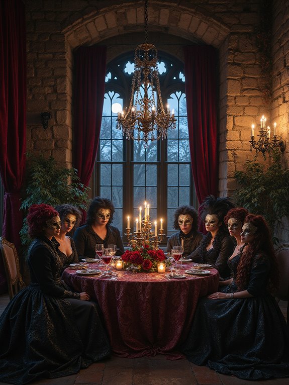 gothic masquerade halloween party