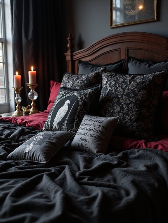 gothic pillows for cozy comfort