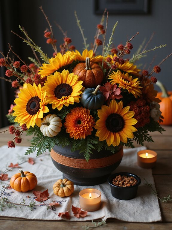 halloween floral decoration ideas