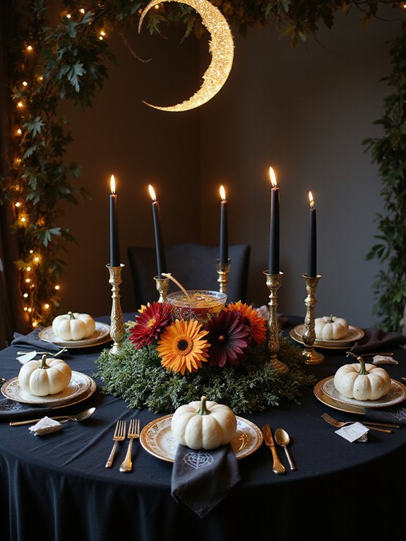 halloween table setting ideas