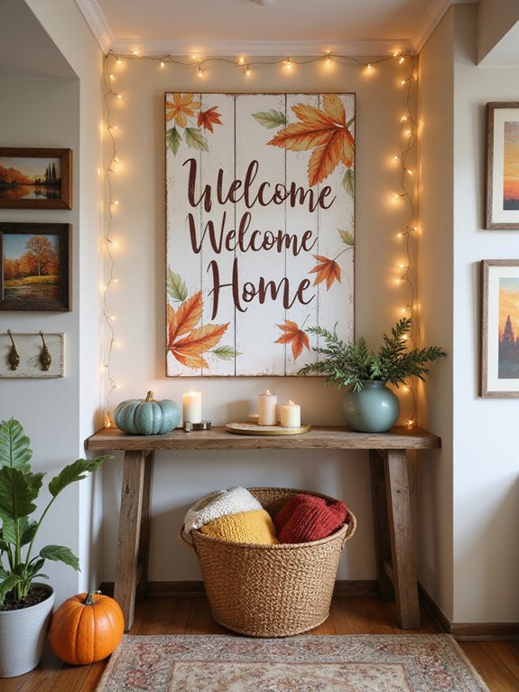 hand painted welcome signs
