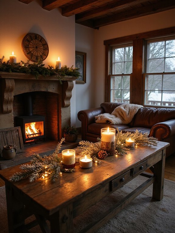 handcrafted cozy winter candles