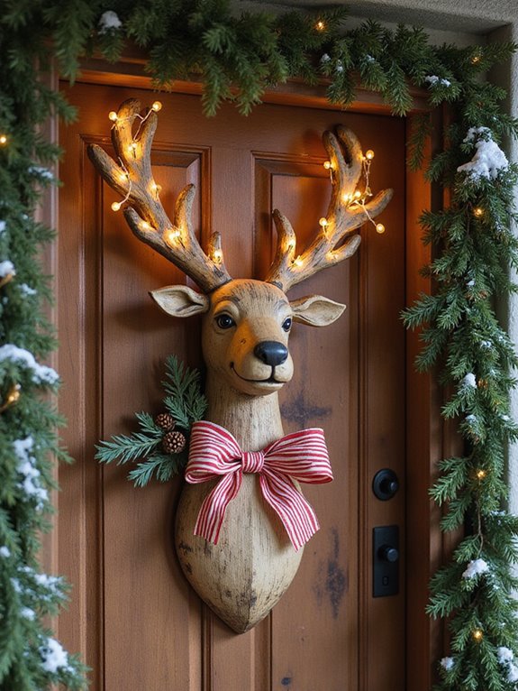 handcrafted whimsical reindeer decorations