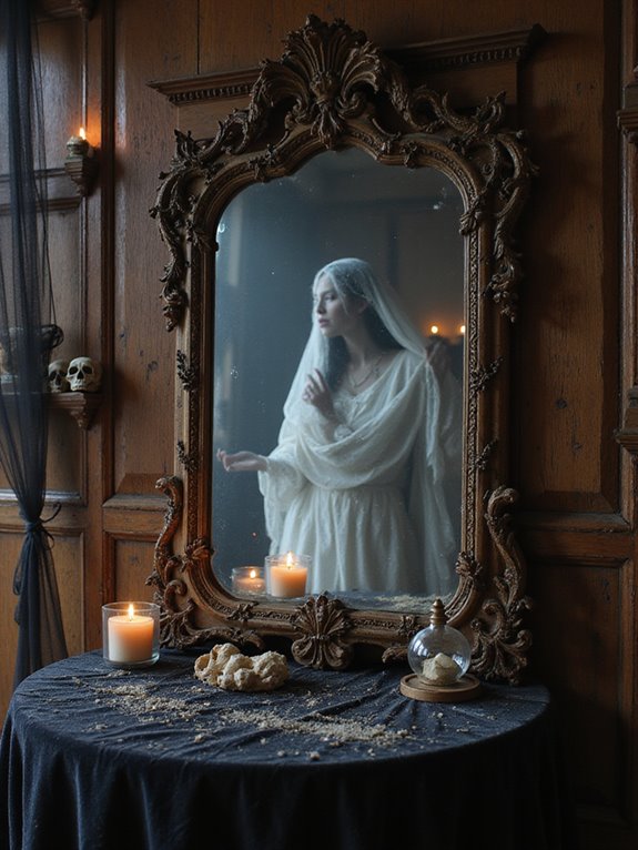 haunted mirrors create spooky vibes