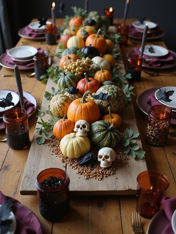 haunting halloween table decor