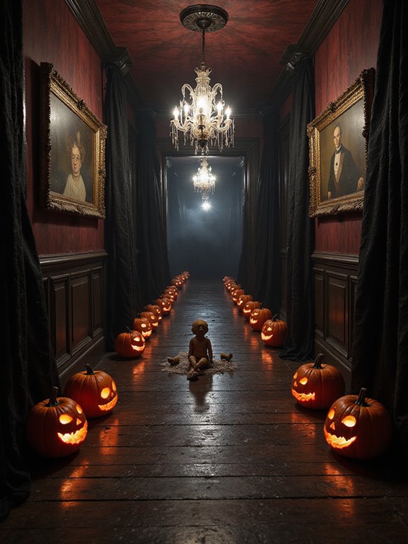 hauntingly fun hallway decor