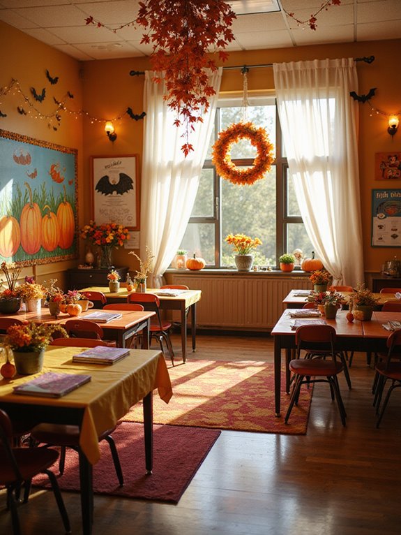 hauntingly vibrant classroom colors