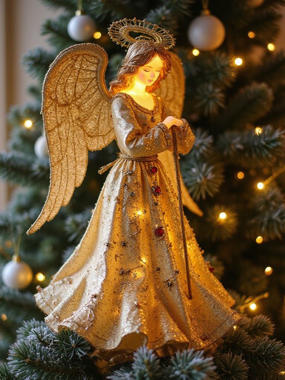 heavenly golden angelic decor
