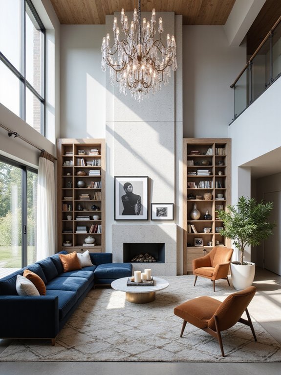 high ceilings create spaciousness