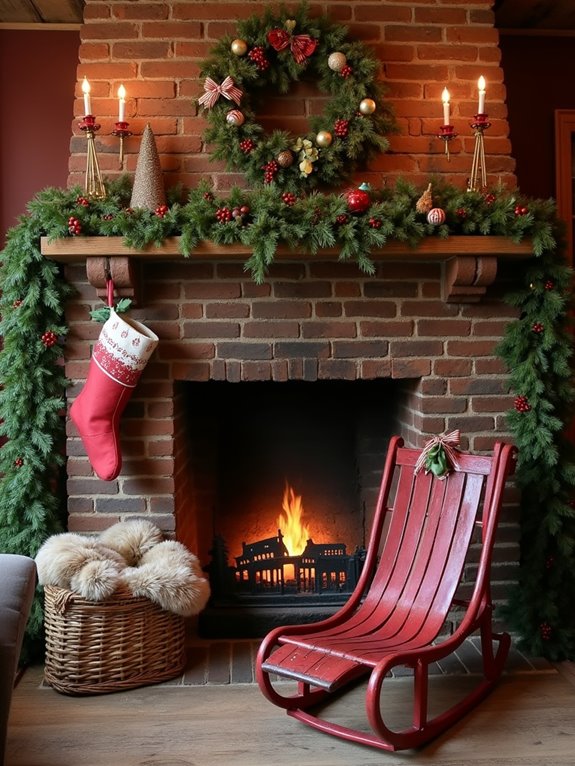 holiday haven sleigh decor