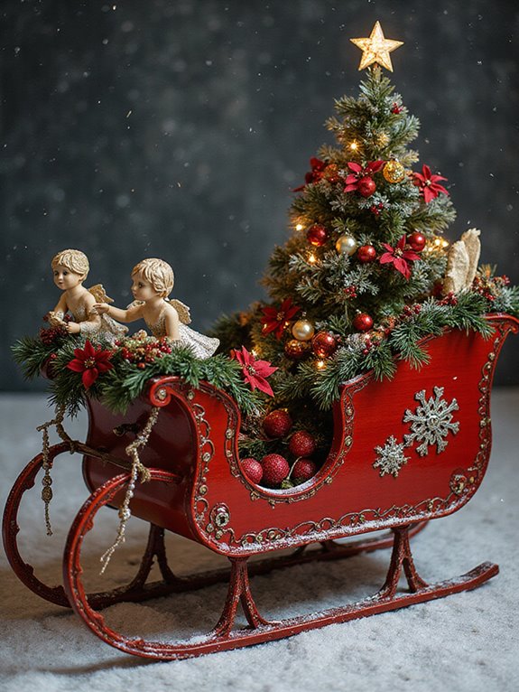 holiday ornament sleigh decoration