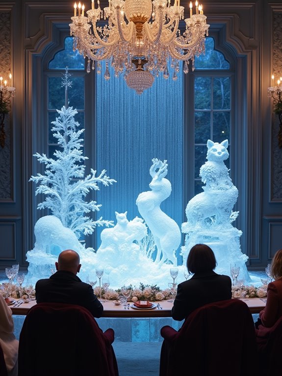 ice carving winter sculptures