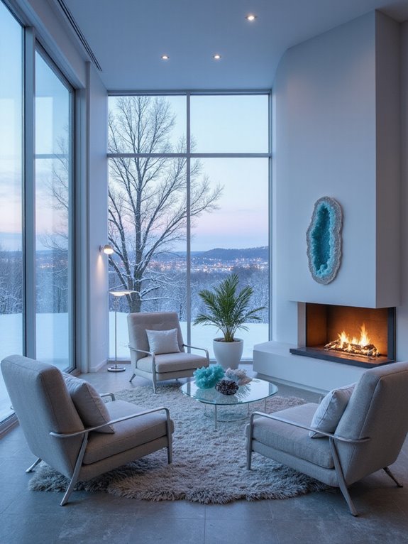 icy chic winter decor