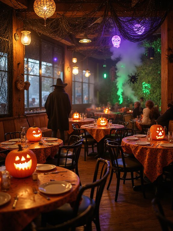 interactive spooky game stations