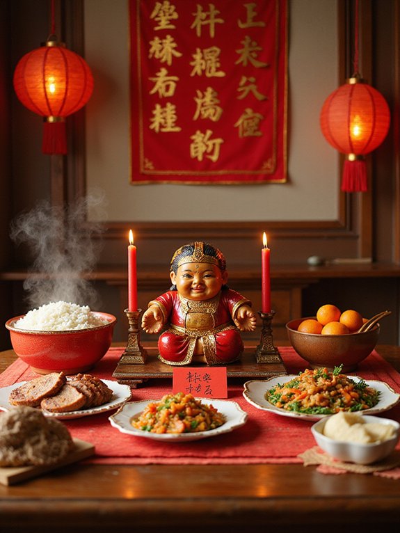 kitchen god sacrificial offerings