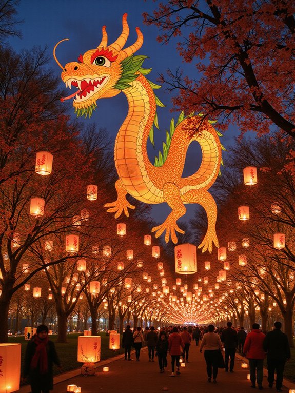 lanterns symbolize hope and fortune