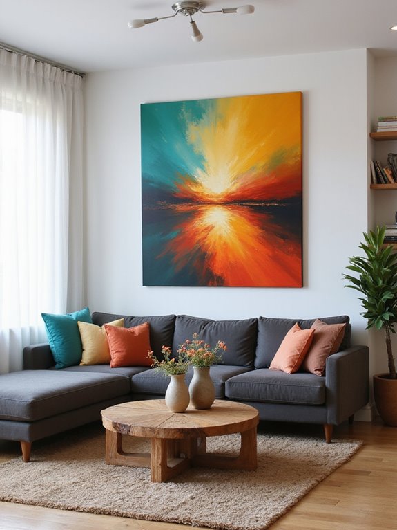 large paintings as focal points