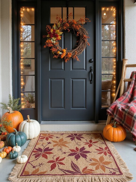 layered doormats for entryway